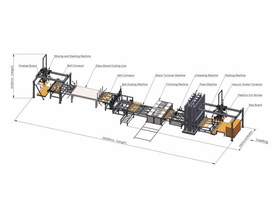 kupować Hydrauliczna maszyna do laminacji ciśnieniowej 100 sztuk desek/godzinę online manufacture