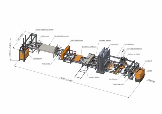 Maszyna do prasowania na gorąco płyt MDF HDF płyty laminowane do sklejki 1600 ton